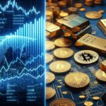 Bitcoin and gold show contrasting trends in investment strategies