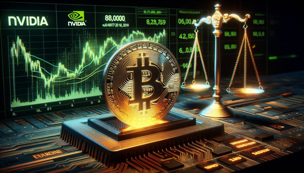 Bitcoin dips amid Nvidia's regulatory woes