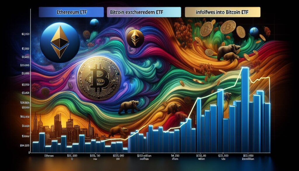Bitcoin ETFs see $332 million in inflows, ending Ethereum ETF flow dominance
