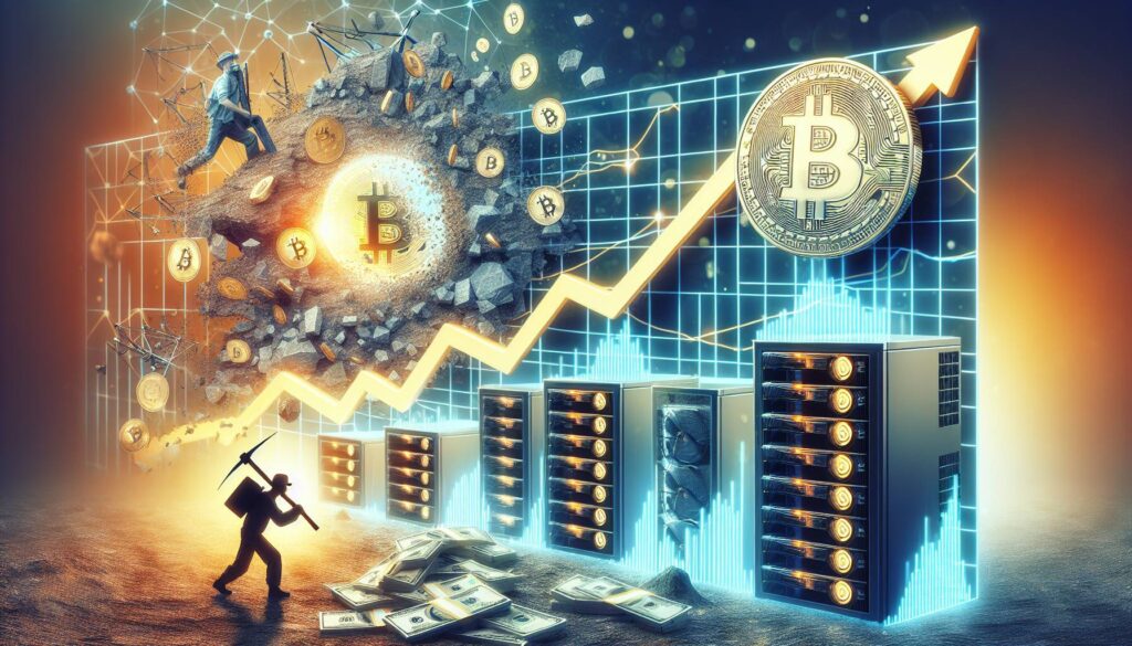 Bitcoin mining profitability declines amid rising hashrate