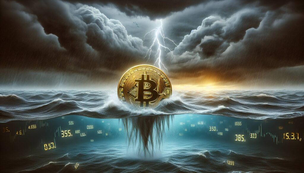 Bitcoin struggles amid market declines