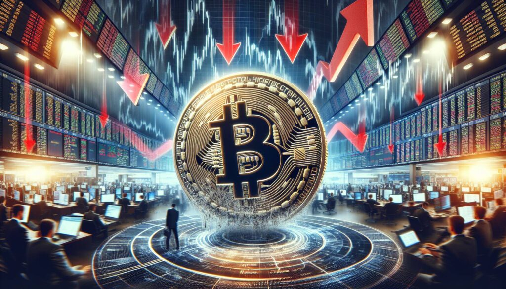 Bitcoin struggles amidst market selling pressure