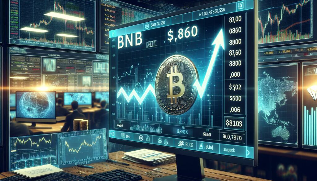BNB rallies towards $860 amid strong market dynamics