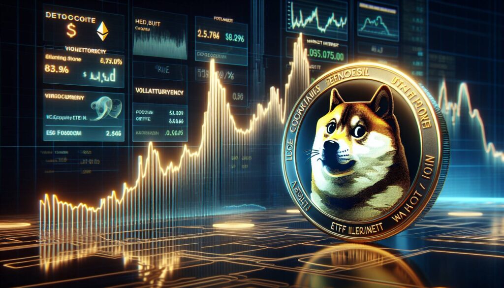 Dogecoin shows volatility amid ETF speculation and market interest
