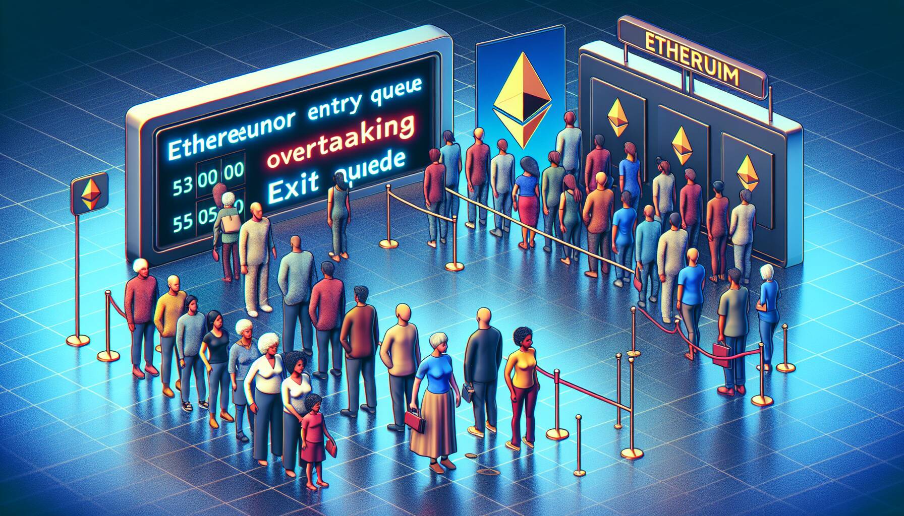 Ethereum validator entry queue overtakes exit queue