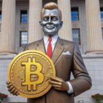 Giant Trump Statue Holding Bitcoin Displayed Outside US Capitol to Mark Fed Rate Decision - WJLA