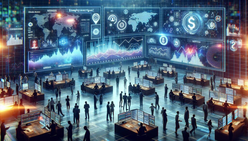 Market dynamics amid employment figures and crypto developments