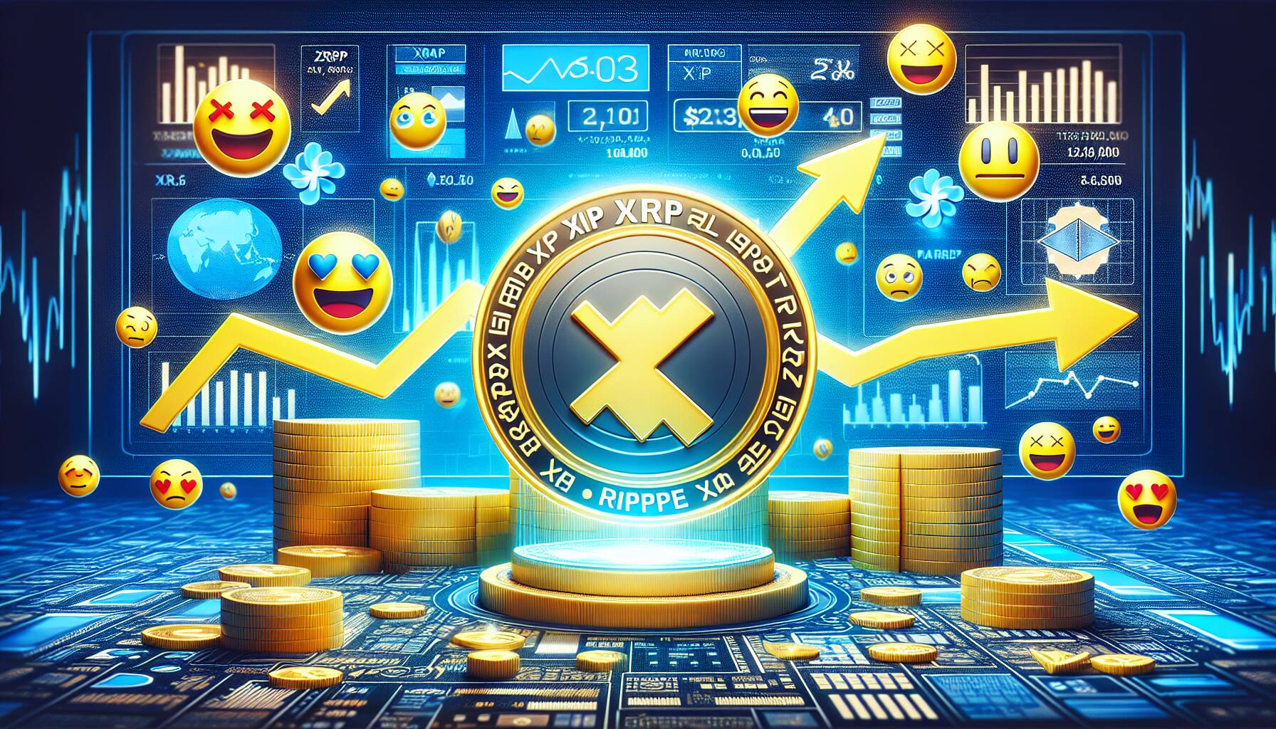 XRP sees notable rise amid mixed market sentiment