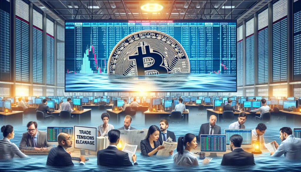 Bitcoin dips as trade tensions escalate