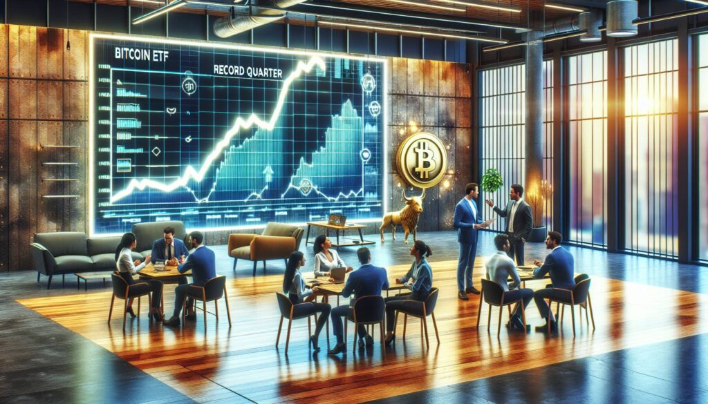 Bitcoin ETF inflows set for record quarter