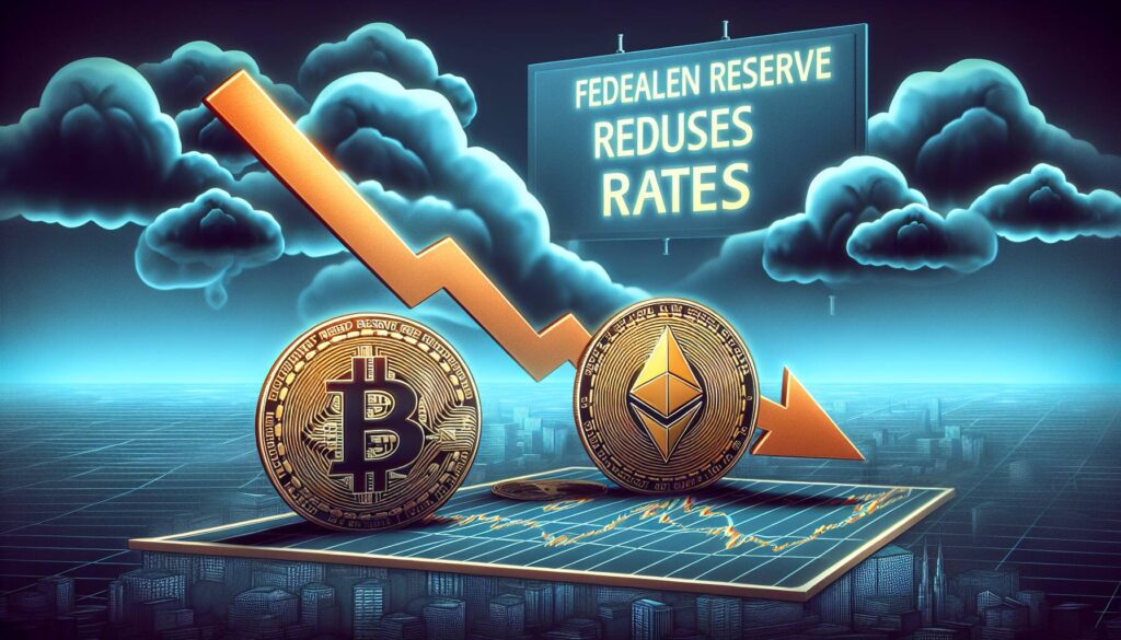 Bitcoin, Ethereum prices drop as Federal Reserve reduces rates, uncertainty looms
