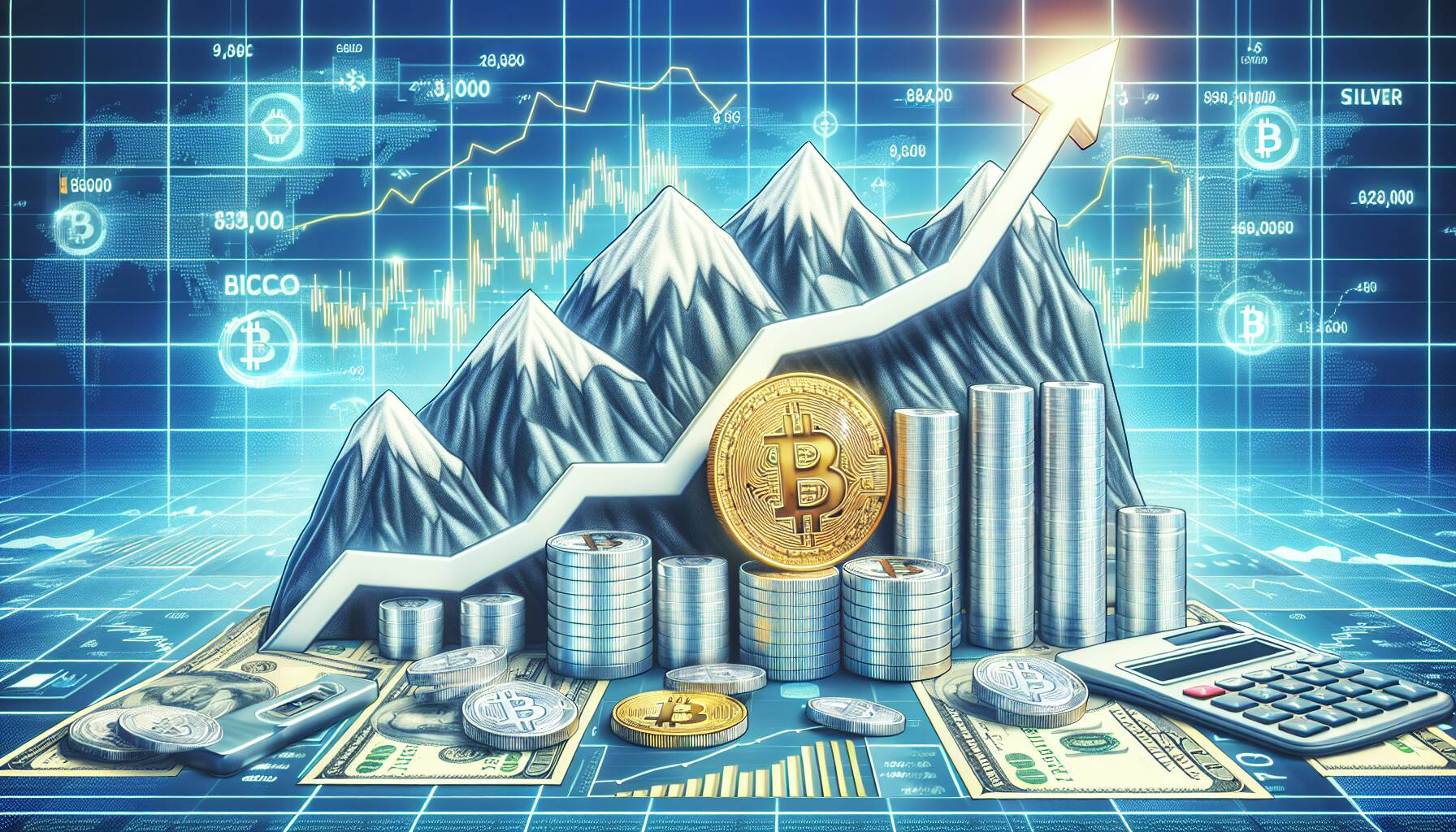 Bitcoin rally falters as silver hits new high