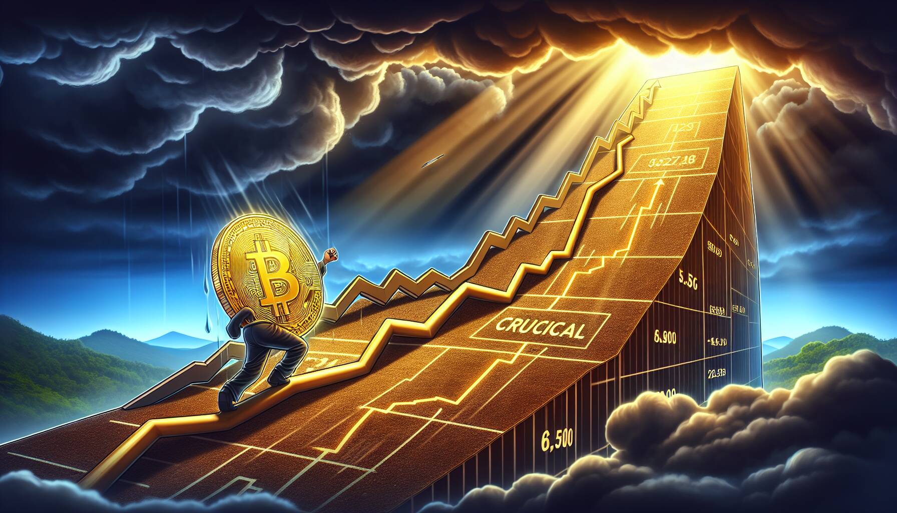 Bitcoin struggles to regain crucial price level