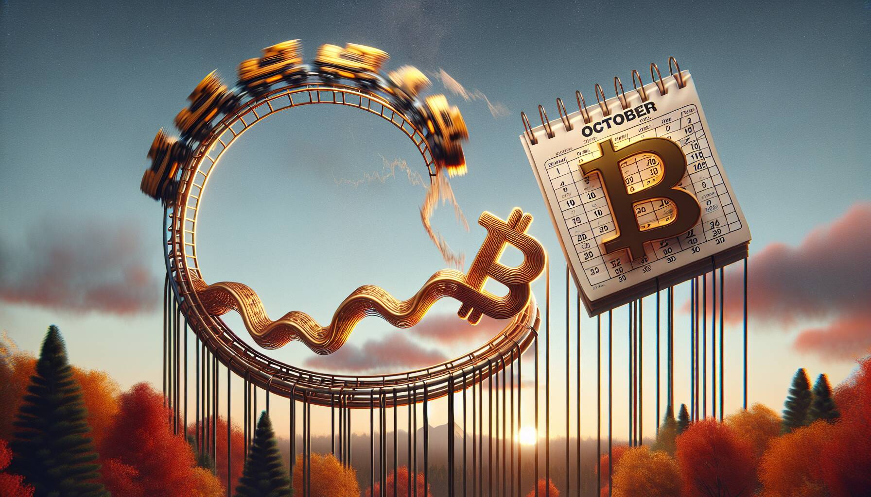 Bitcoin's volatile October decline