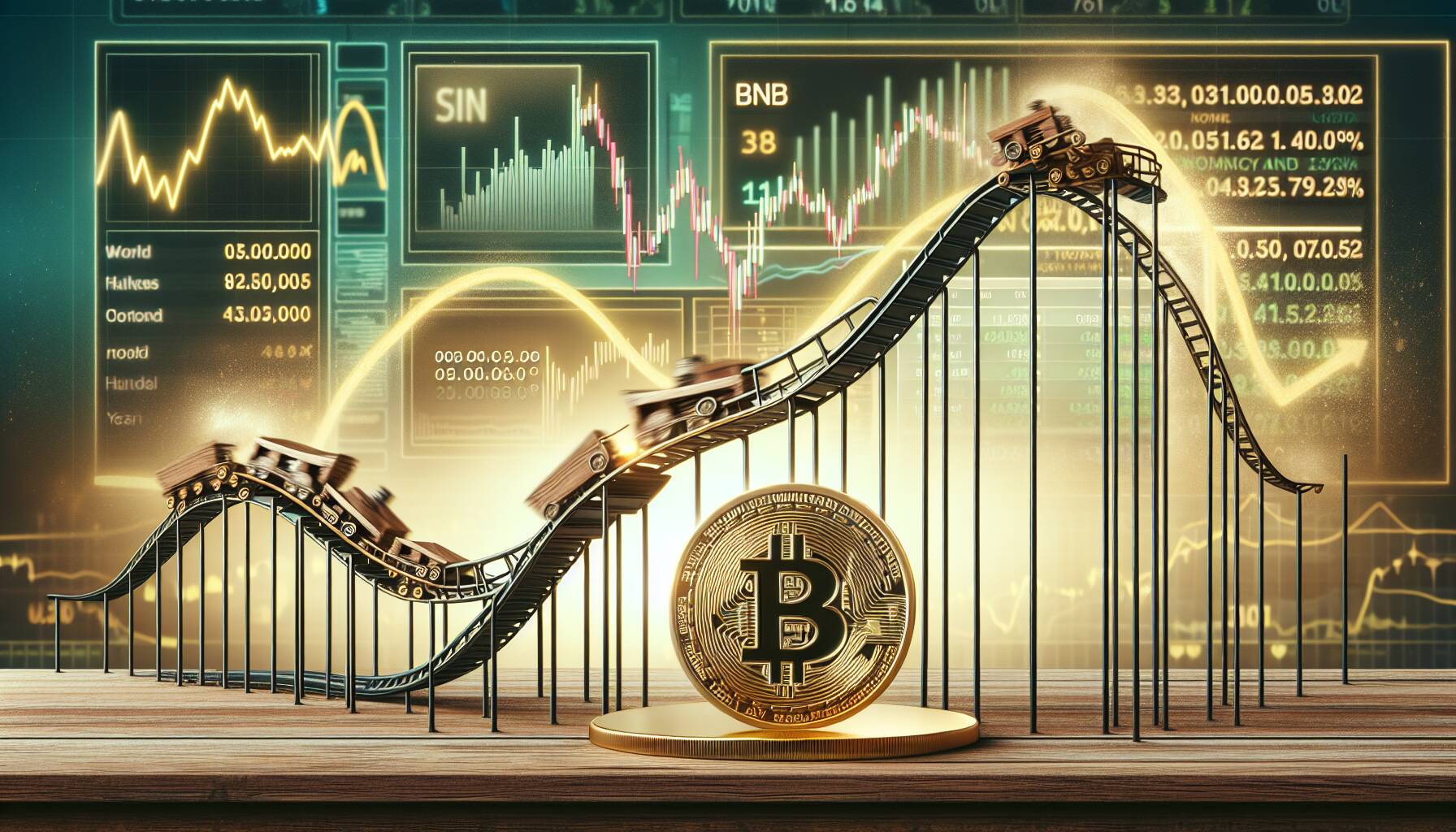 BNB token experiences volatility while showing strong year-over-year growth