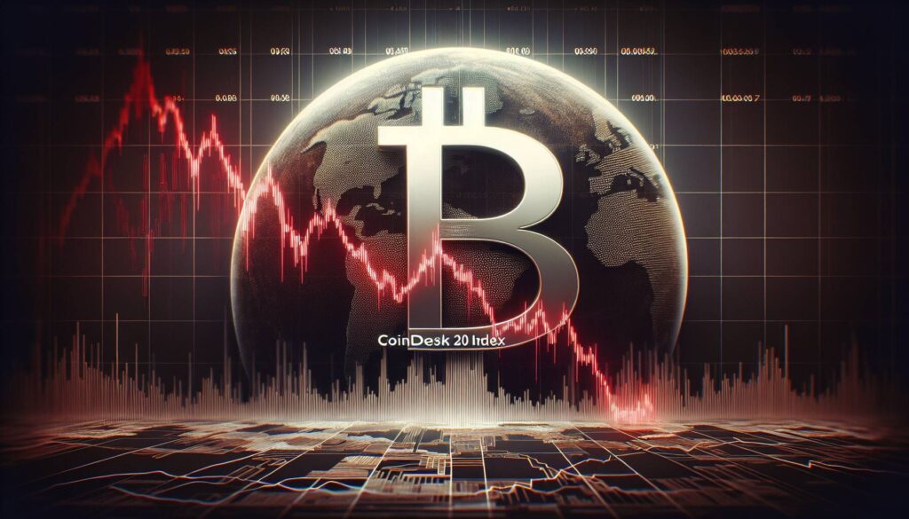 CoinDesk 20 index faces notable decline in cryptocurrency market