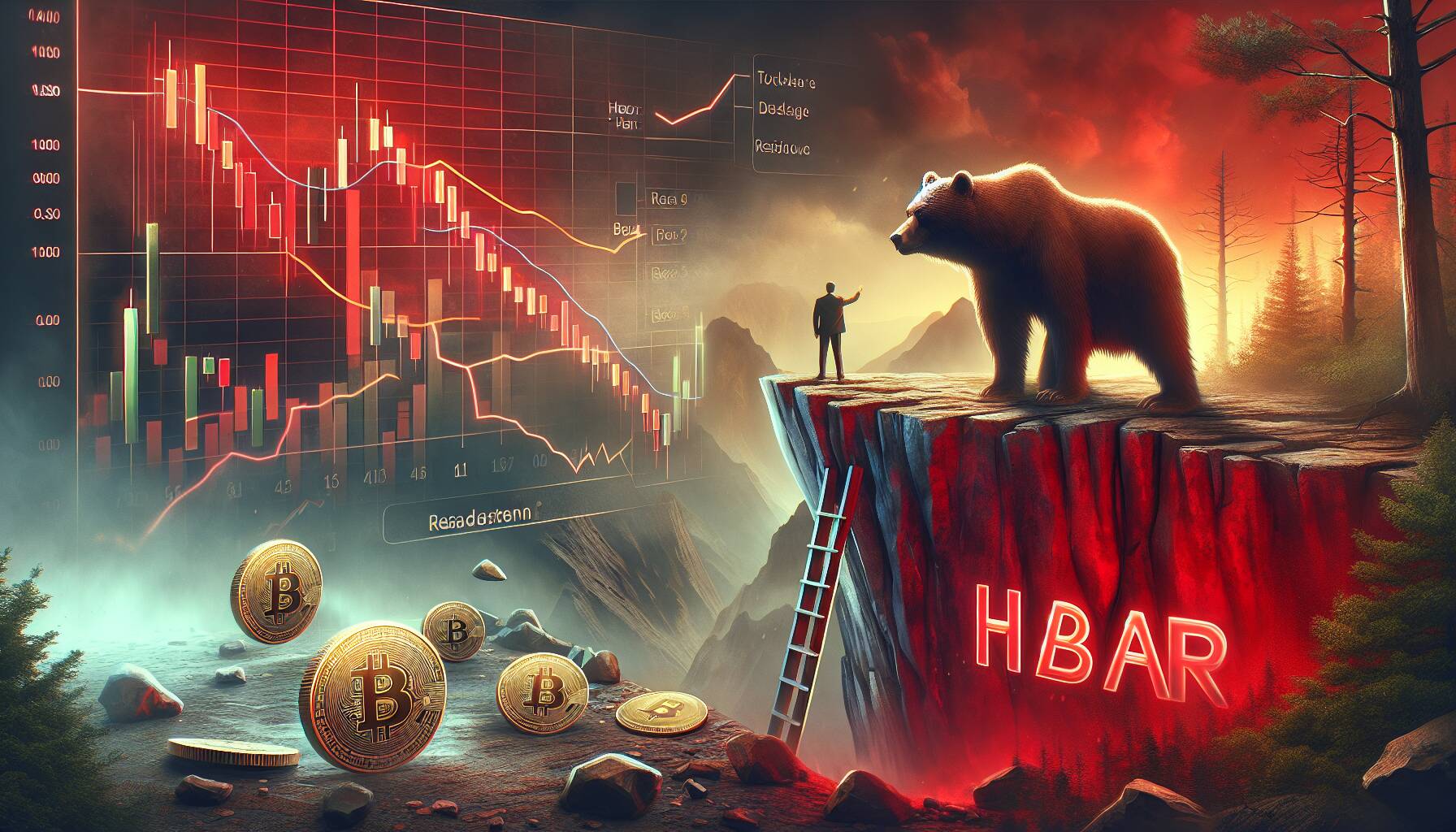 HBAR faces bearish trend after resistance breakdown