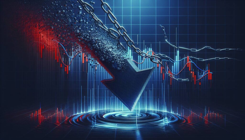 Market declines for Chainlink and Ripple