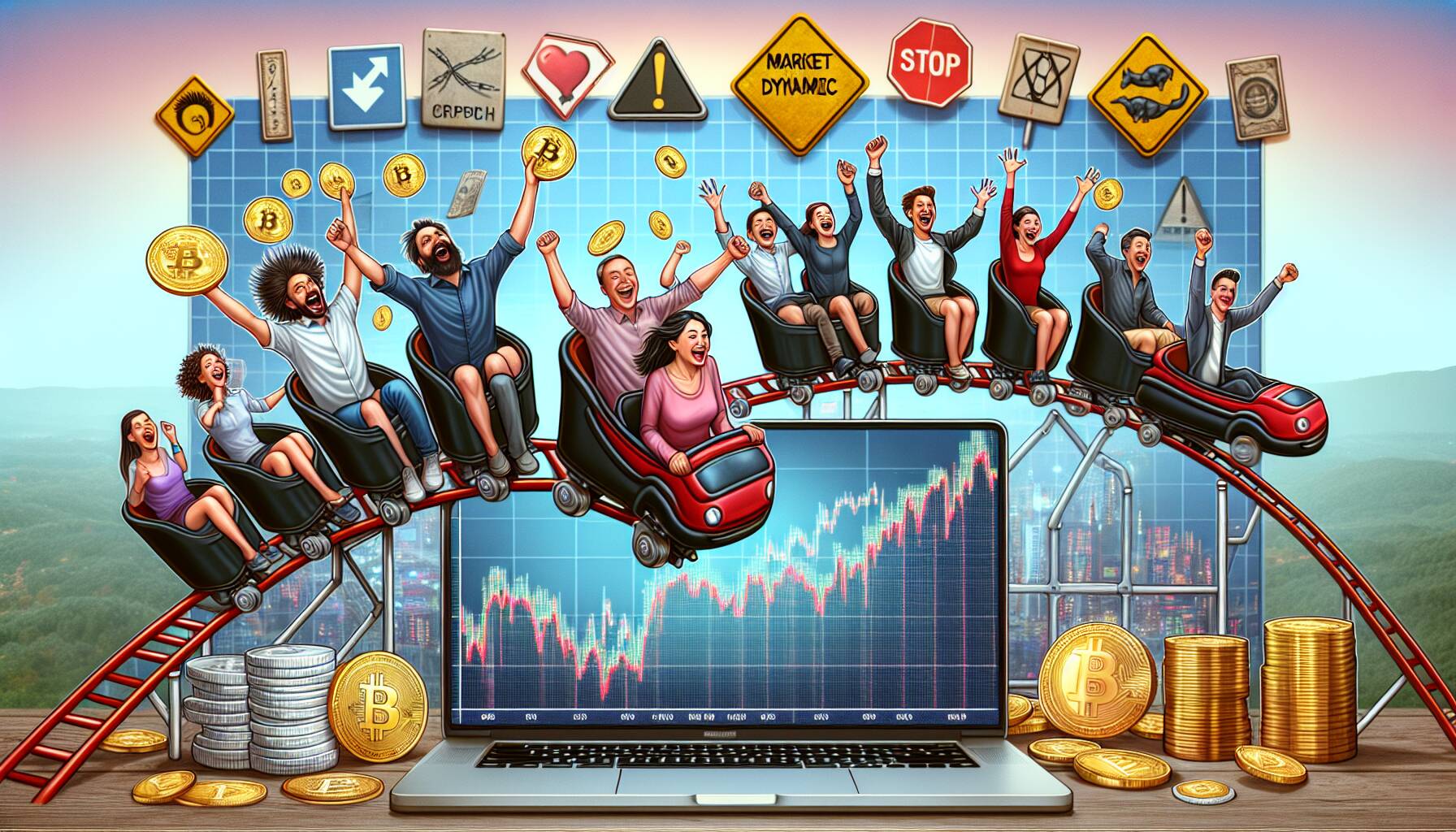 Market dynamics in cryptocurrency: humor and caution intertwine