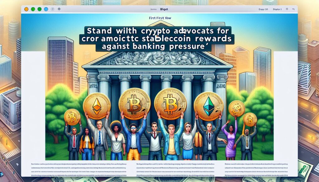 Stand with Crypto advocates for stablecoin rewards against banking pressure