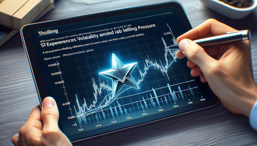 Stellar's xlm token experiences volatility amid selling pressure