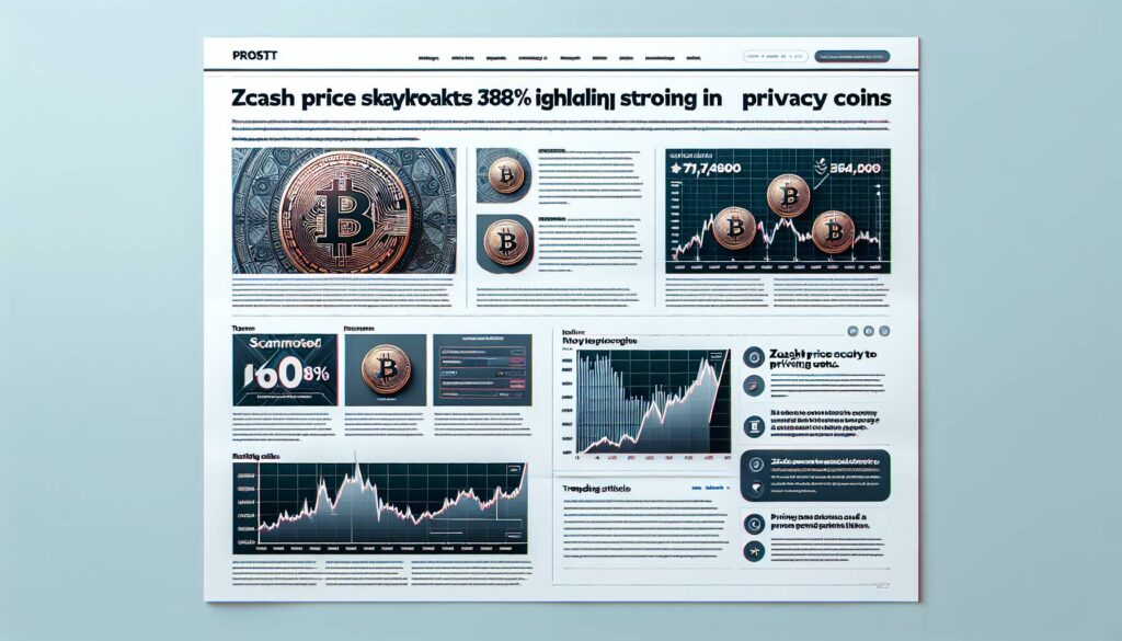 Zcash price skyrockets 380% signaling strong interest in privacy coins