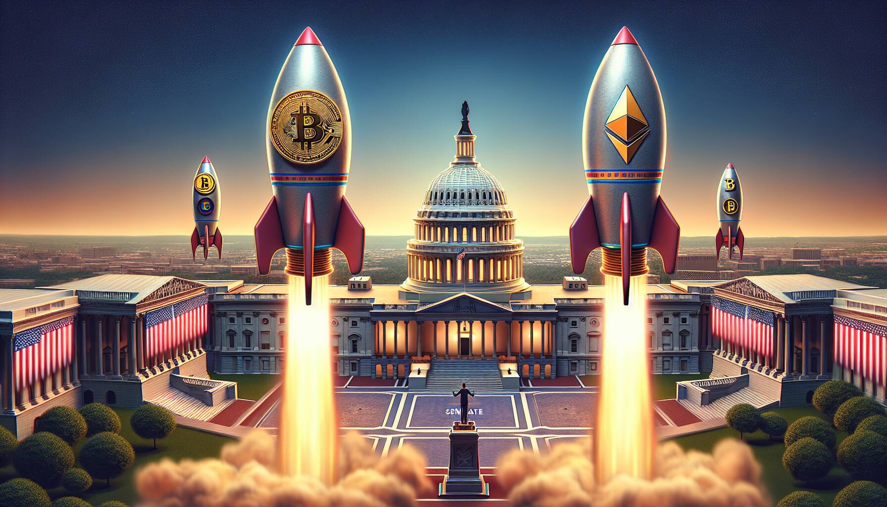 Bitcoin and Ethereum Surge as US Senate Advances Bill to End Government Shutdown