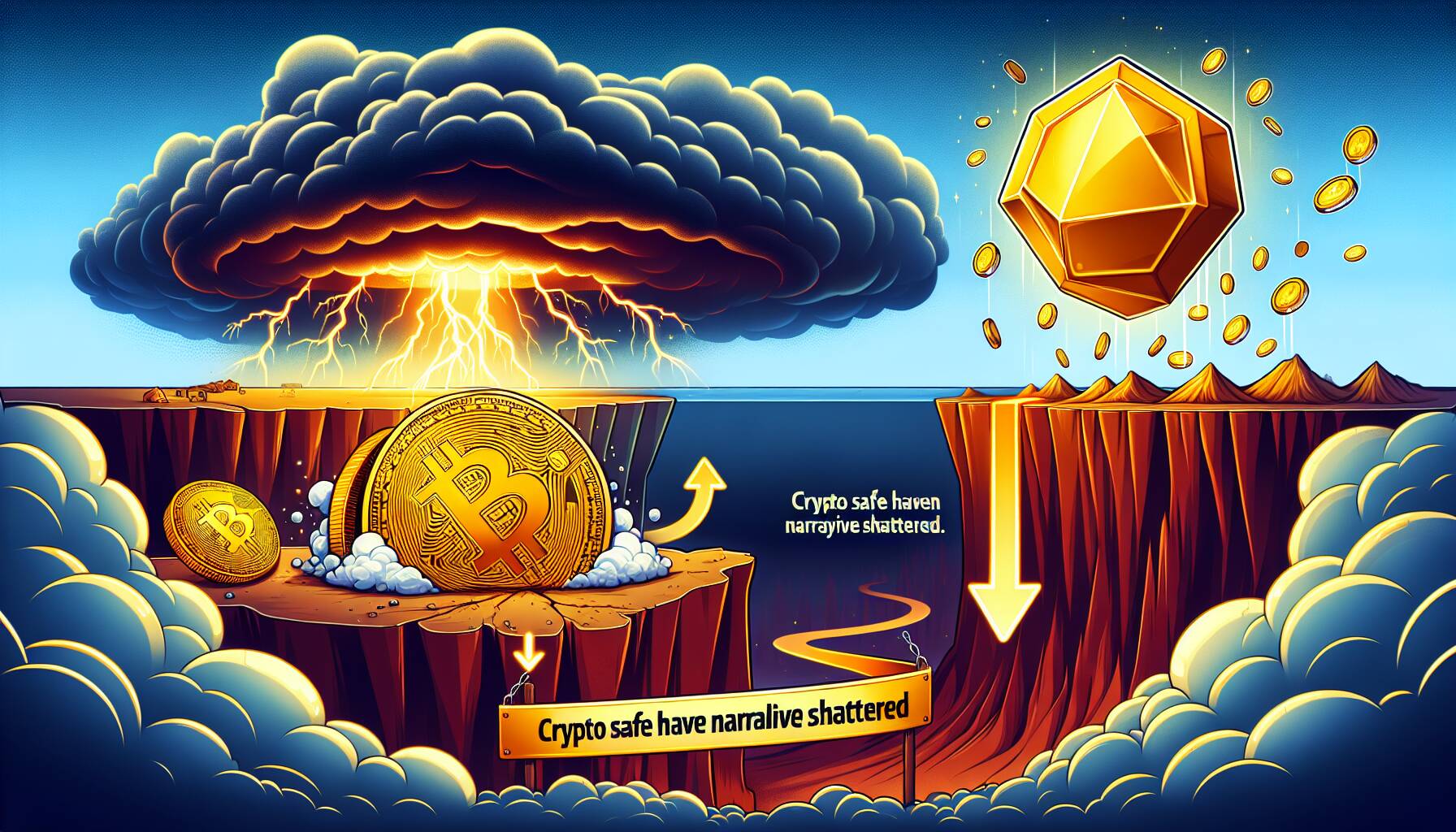 Bitcoin plunges while gold rises, destroying the crypto safe haven narrative - Fortune