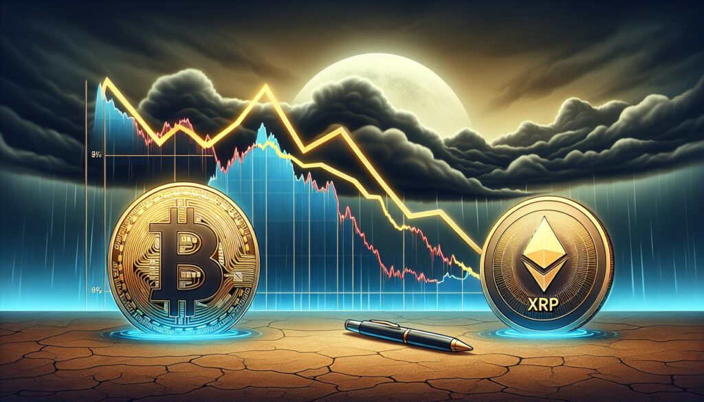 Cryptocurrency market sees downturn with Bitcoin decline and XRP resilience