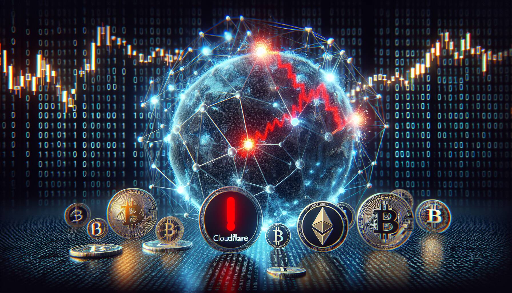 Impact of Cloudflare outage on cryptocurrency platforms