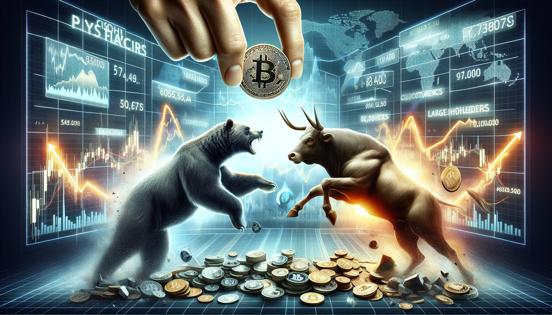 Market volatility and large holder impact in cryptocurrency