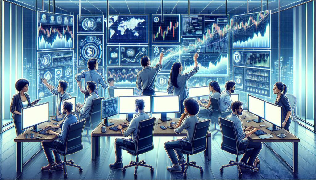 Monitoring market dynamics in cryptocurrency