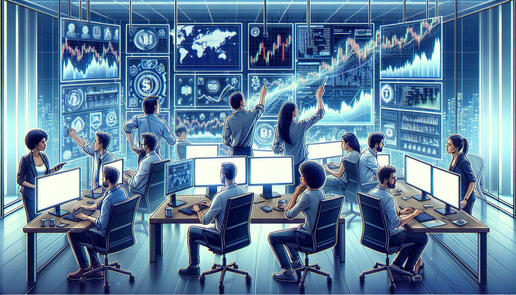 Monitoring market dynamics in cryptocurrency