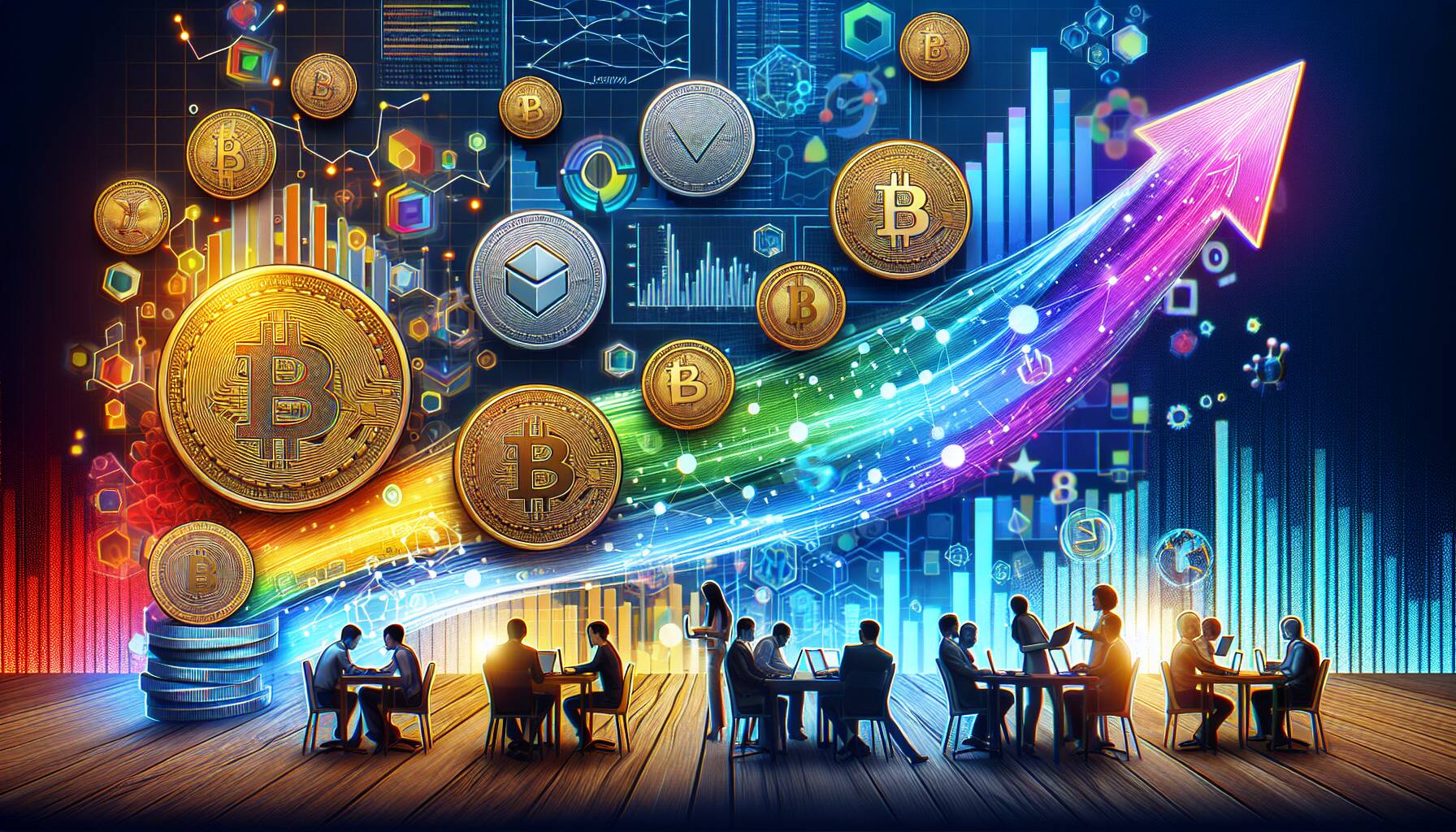 Shifting colors in cryptocurrency engagement