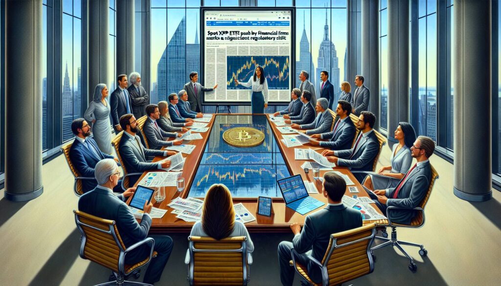 Spot XRP ETFs push by financial firms marks a significant regulatory shift