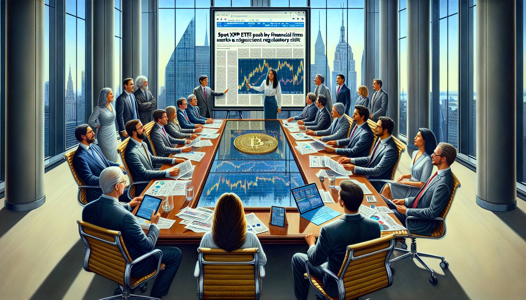 Spot XRP ETFs push by financial firms marks a significant regulatory shift