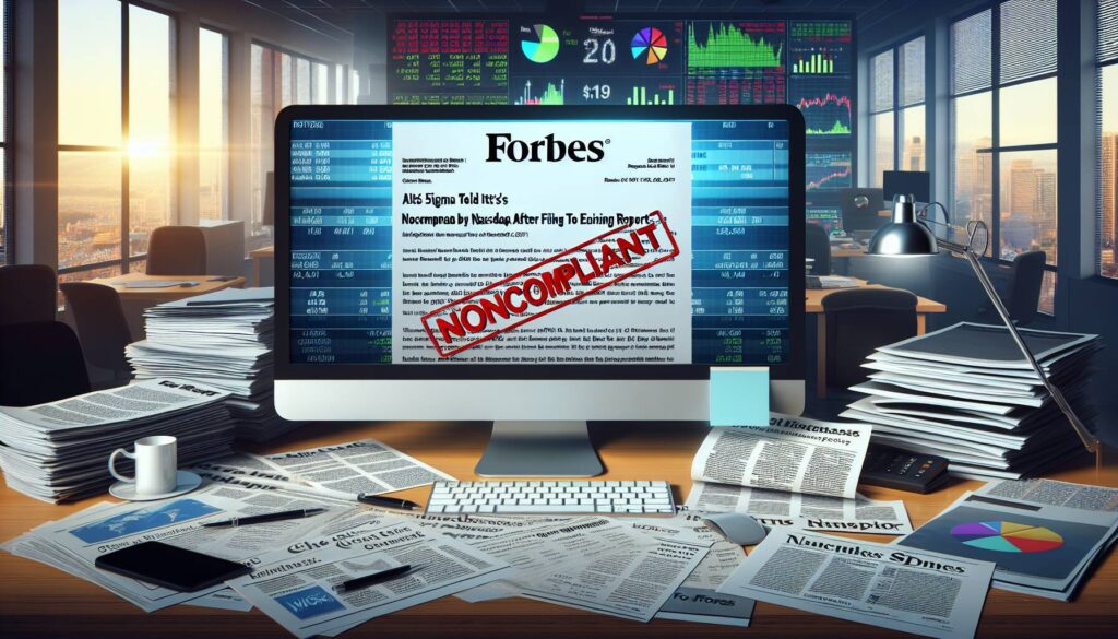 Alt5 Sigma Told It’s ’Noncompliant’ by Nasdaq After Failing To File Earnings Report - Forbes