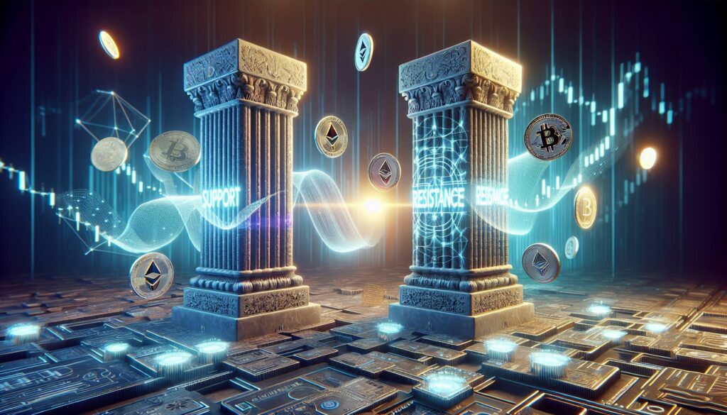 Analyzing cryptocurrency support and resistance dynamics