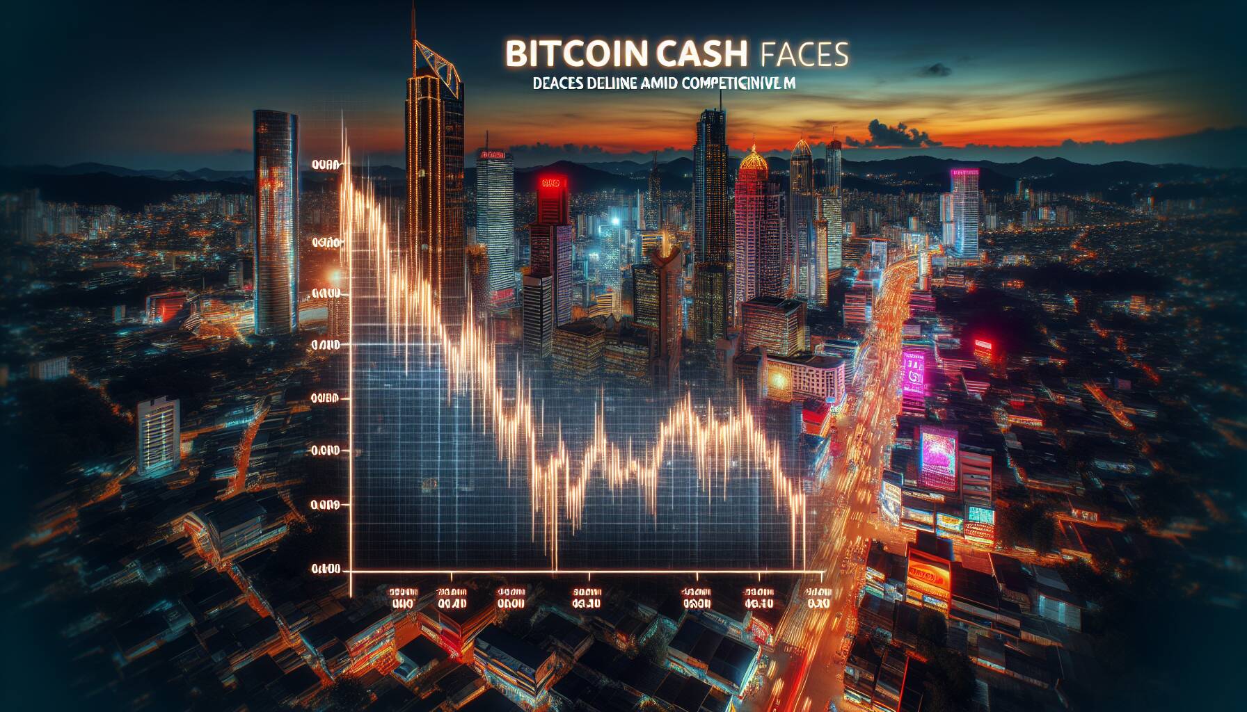 Bitcoin Cash faces decline amid competitive market