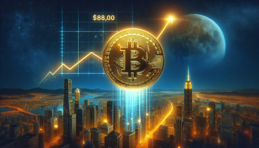 Bitcoin soars past $88,000 amid inflation concerns