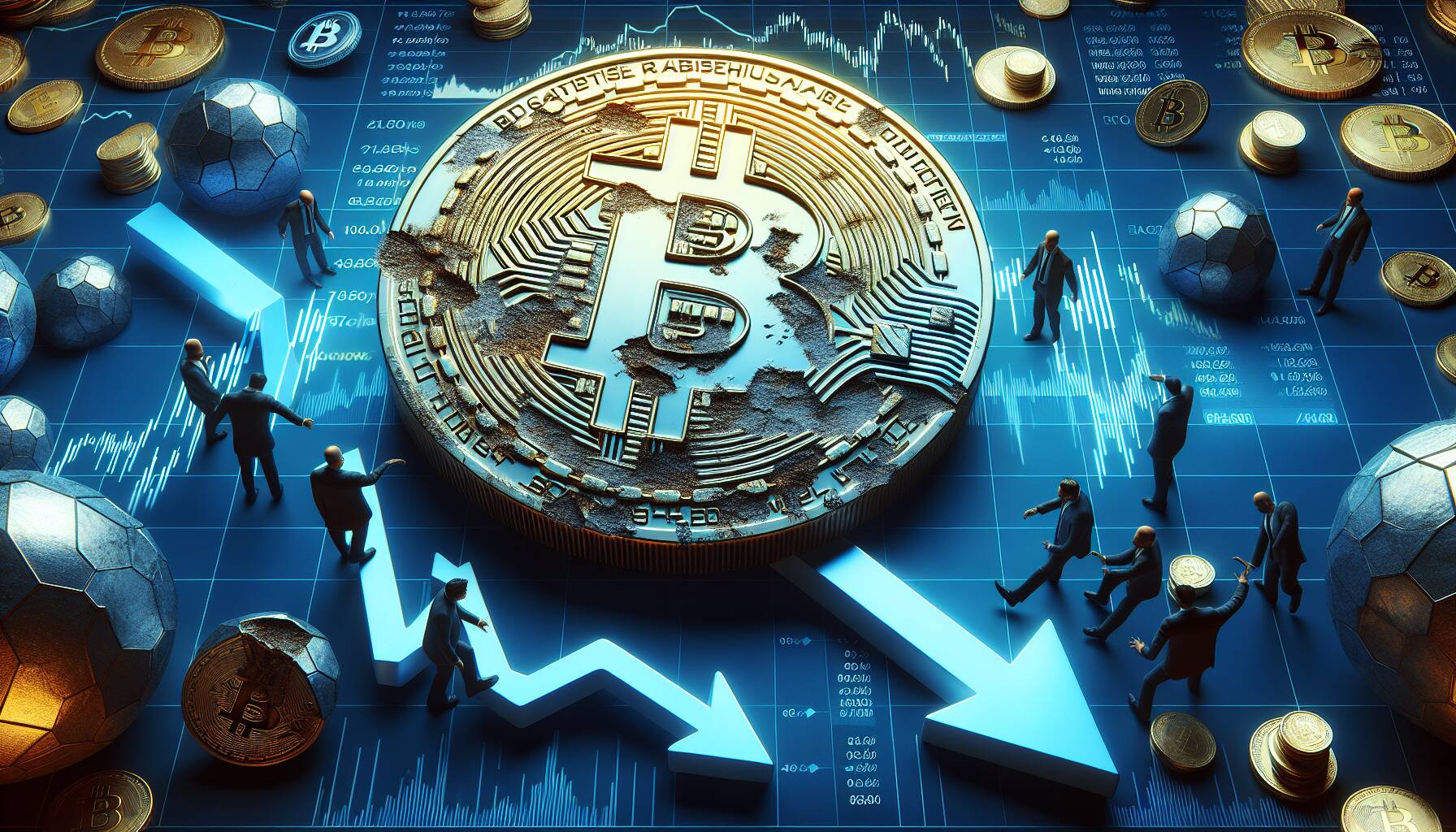 Bitcoin struggles within a descending price pattern