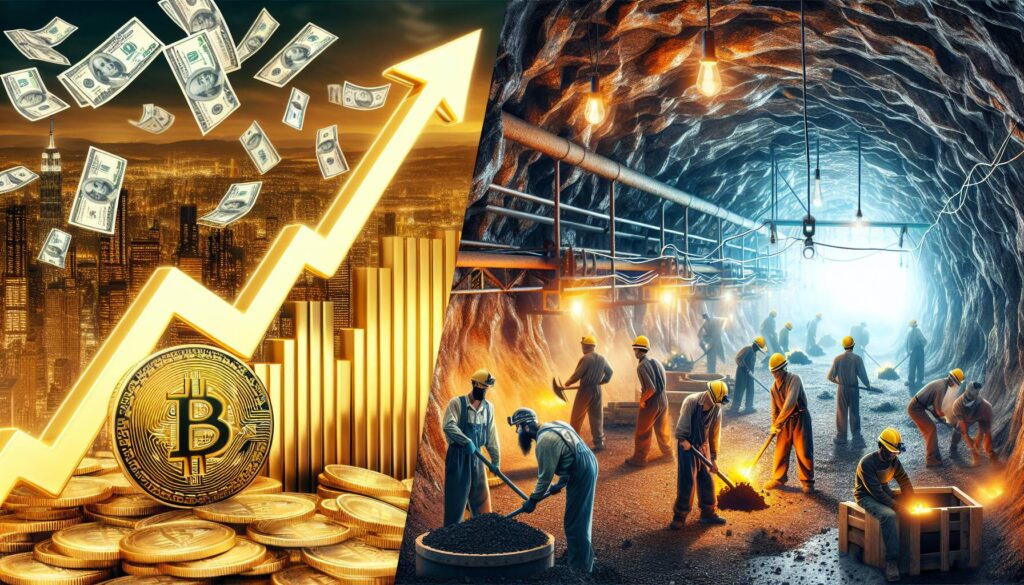 Bitcoin's rally and the contrasting fate of crypto miners