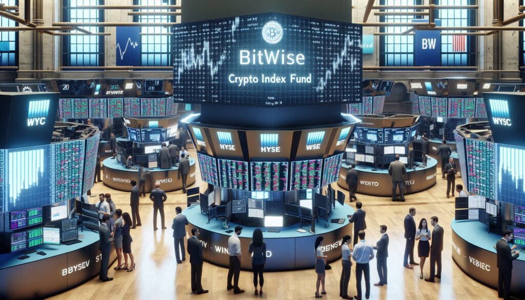 Bitwise 10 crypto index fund trading on NYSE Arca