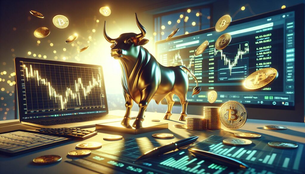 Bullish sentiment on volatility in cryptocurrency