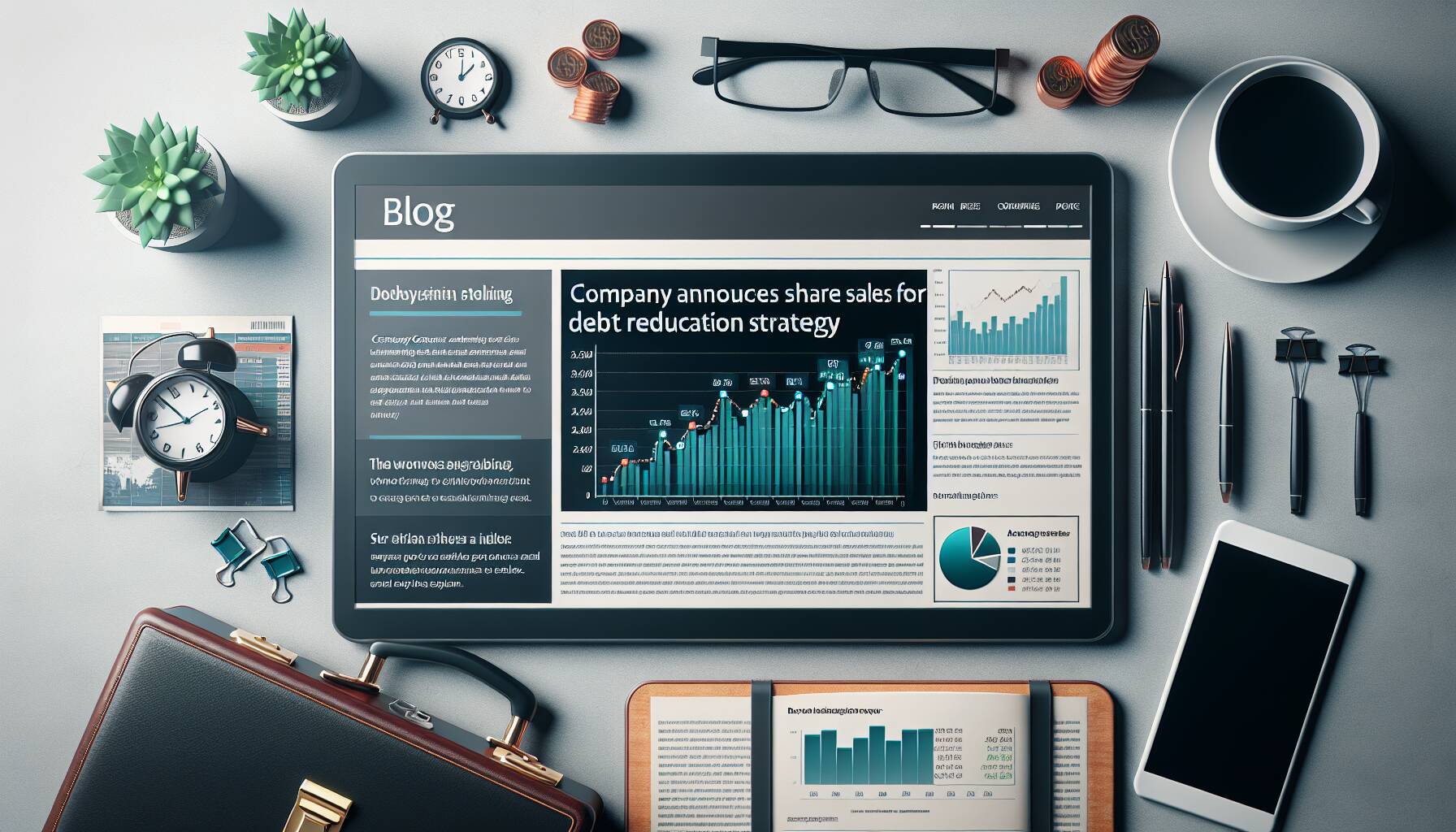 Company announces share sales for debt reduction strategy