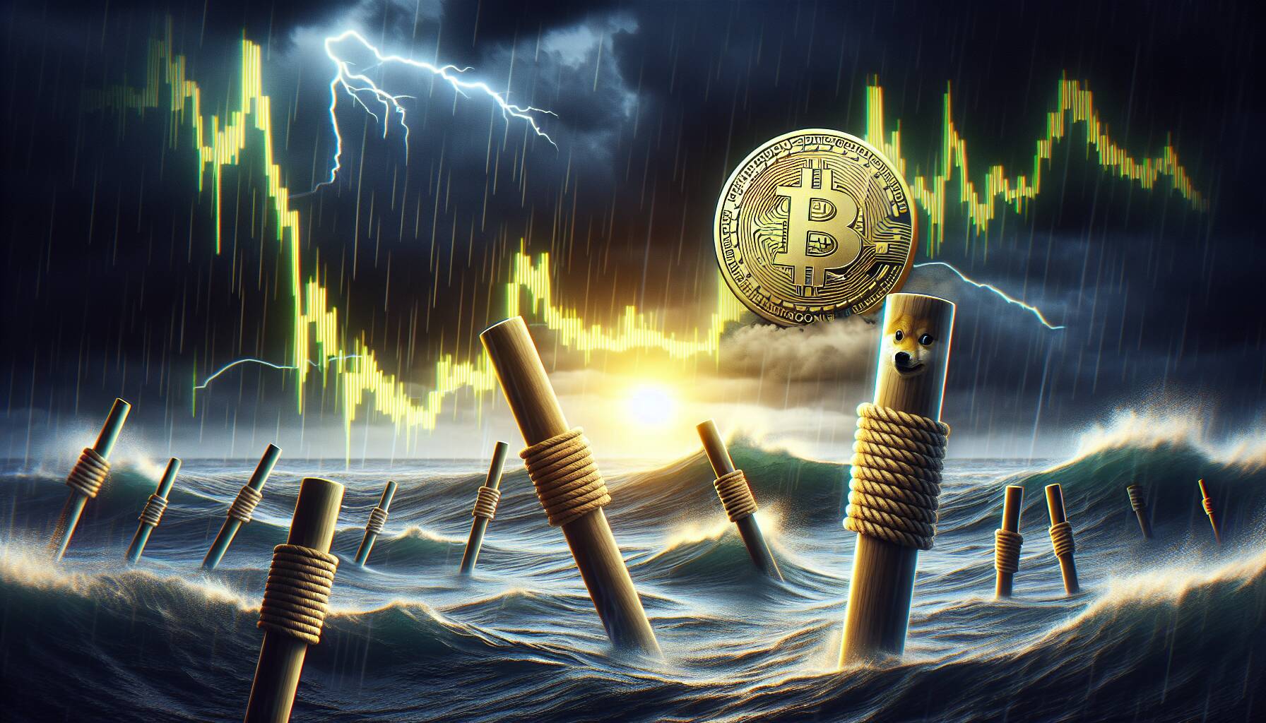 Dogecoin struggles with support levels amid market volatility