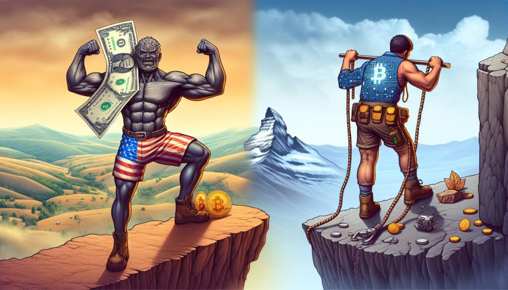 Dollar strength contrasts with crypto struggles