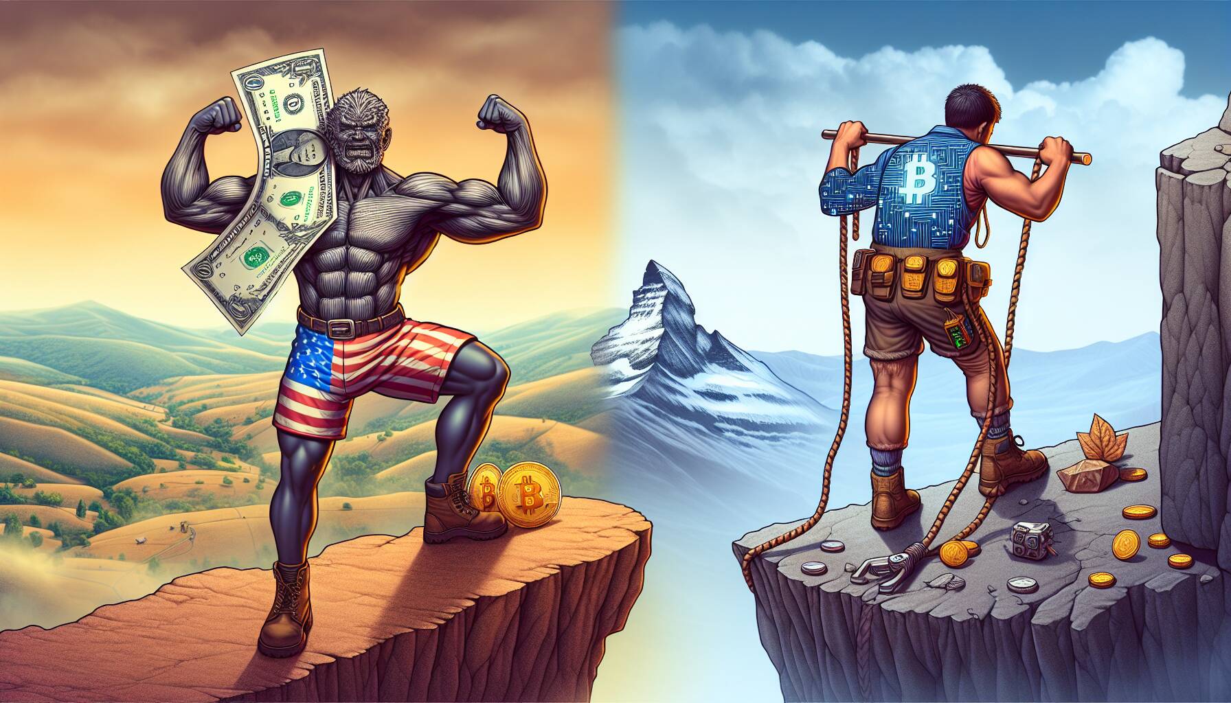 Dollar strength contrasts with crypto struggles