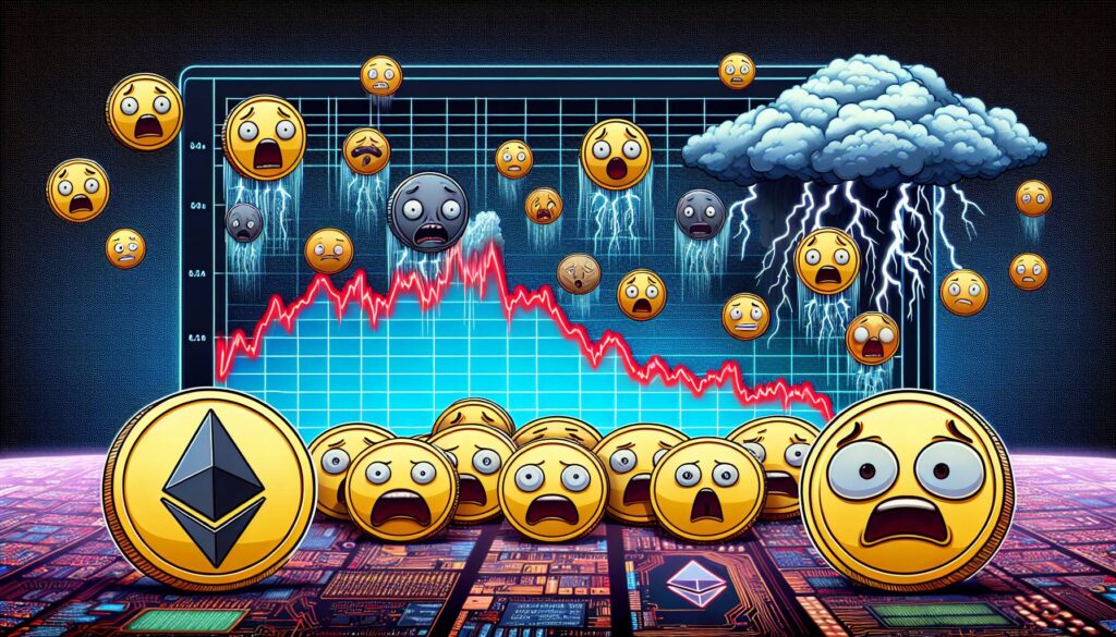 Ether's decline and its effect on meme coins