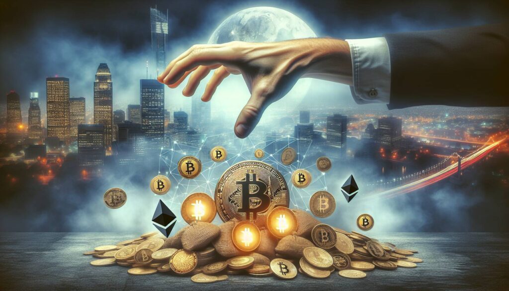 Government seizure of cryptocurrency-linked assets